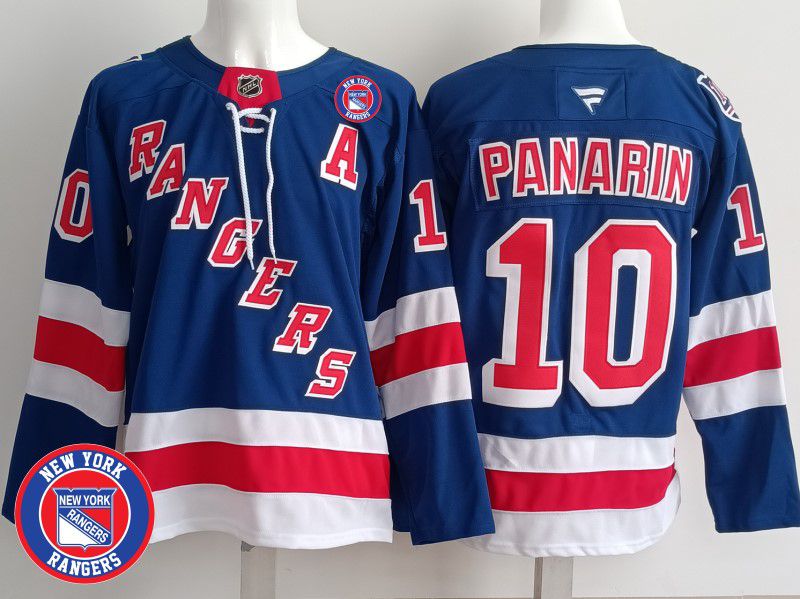 Men New York Rangers #10 Panarin Blue 2025 Fanatics Home Premium NHL Jersey style 2->new york rangers->NHL Jersey